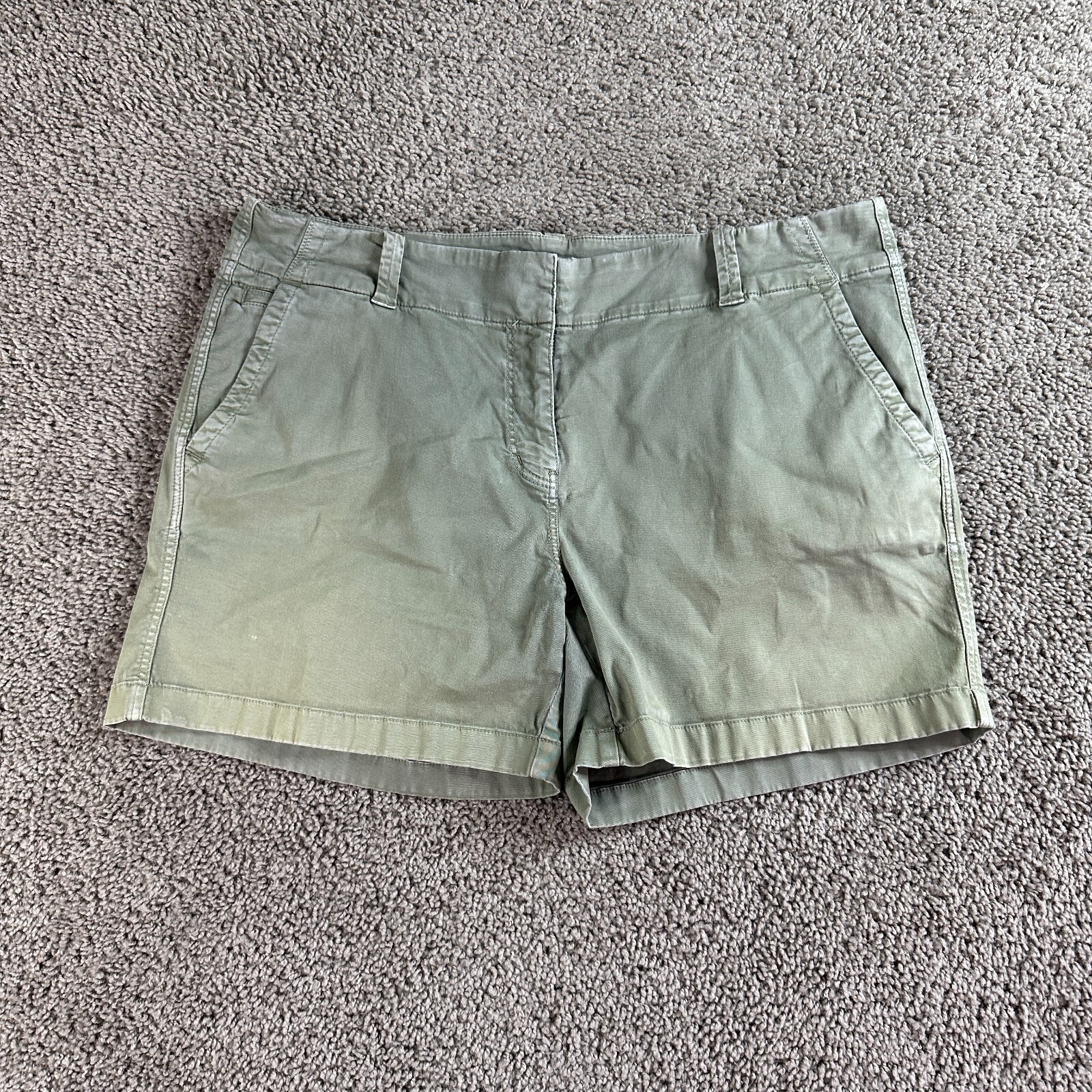 Vineyard Vines Everyday Short Womens 14 Green Bermuda Faded 5 In Inseam